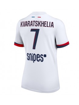 Paris Saint-Germain Khvicha Kvaratskhelia #7 Replika Borta Kläder Dam 2025-26 Kortärmad